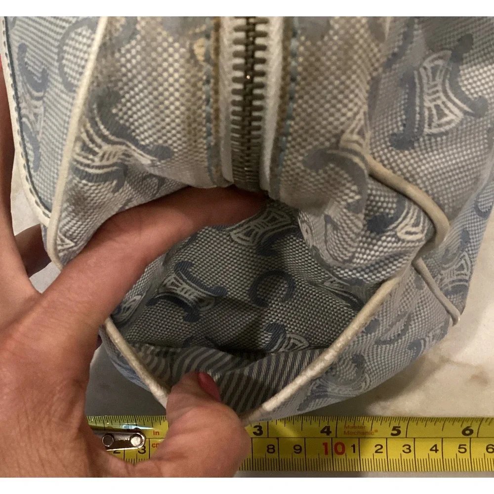 Celine Macadam Boston Bag Satchel Handbag Designer‎ Purse Small